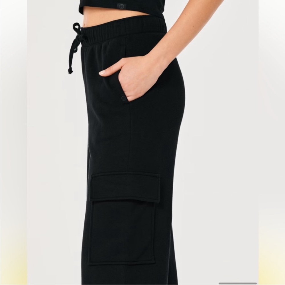 Black Cargo Jogger Pants